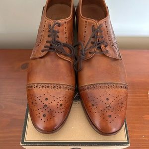BNWOB Men's H by Hudson Brown Davern Drum Dye Brogue Derby Size US 9/UK 8/EU 42